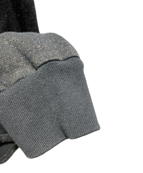 Hysteric Glamour（ヒステリックグラマー）Hysteric Glamour (ヒステリックグラマー) ラメ ジップパーカー ブラック サイズ:Freeの古着・服飾アイテム