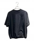 The Ennnoy Professionalザ エンノイ プロフェッショナル）の古着「Ennoy Short Sleeve Hem Rib Tee 半袖カットソー」｜ブラック