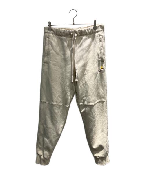 CarHartt（カーハート）CarHartt (カーハート) アメリカンスクリプトジョギングスウェットパンツ アイボリー サイズ:Mの古着・服飾アイテム
