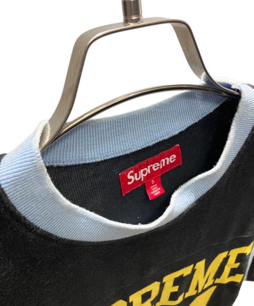 SUPREME（シュプリーム）SUPREME (シュプリーム) Split S/S Football Top SS25 半袖カットソー ブラック サイズ:Sの古着・服飾アイテム