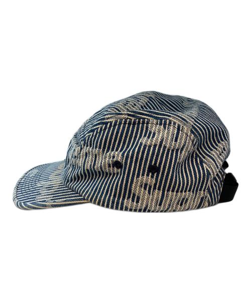 SUPREME（シュプリーム）SUPREME (シュプリーム) Denim Camp Cap Stripe SS24 キャップ インディゴの古着・服飾アイテム