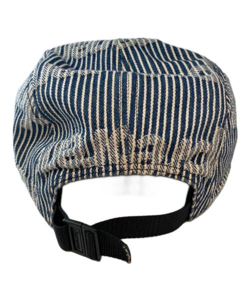SUPREME（シュプリーム）SUPREME (シュプリーム) Denim Camp Cap Stripe SS24 キャップ インディゴの古着・服飾アイテム