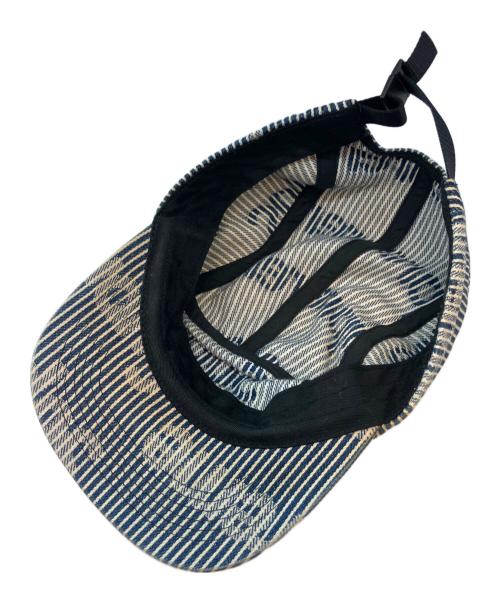 SUPREME（シュプリーム）SUPREME (シュプリーム) Denim Camp Cap Stripe SS24 キャップ インディゴの古着・服飾アイテム