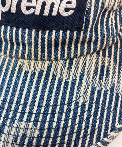 SUPREME（シュプリーム）SUPREME (シュプリーム) Denim Camp Cap Stripe SS24 キャップ インディゴの古着・服飾アイテム