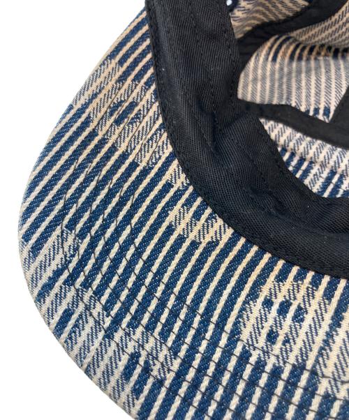 SUPREME（シュプリーム）SUPREME (シュプリーム) Denim Camp Cap Stripe SS24 キャップ インディゴの古着・服飾アイテム
