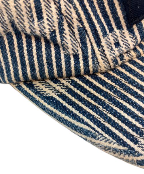 SUPREME（シュプリーム）SUPREME (シュプリーム) Denim Camp Cap Stripe SS24 キャップ インディゴの古着・服飾アイテム