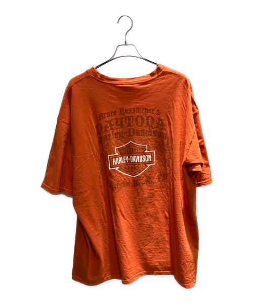HARLEY-DAVIDSON（ハーレーダビッドソン）HARLEY-DAVIDSON (ハーレーダビッドソン) 90s USA製 半袖カットソー オレンジ サイズ:3XLの古着・服飾アイテム