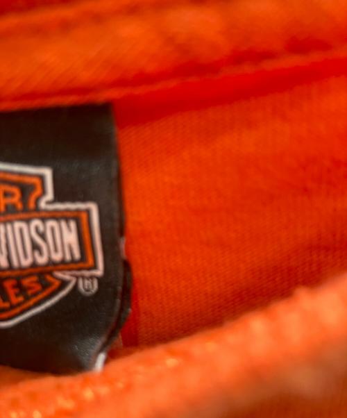 HARLEY-DAVIDSON（ハーレーダビッドソン）HARLEY-DAVIDSON (ハーレーダビッドソン) 90s USA製 半袖カットソー オレンジ サイズ:3XLの古着・服飾アイテム