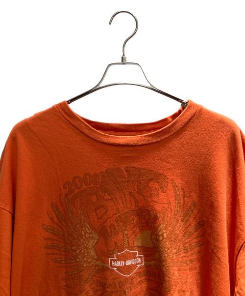 HARLEY-DAVIDSON（ハーレーダビッドソン）HARLEY-DAVIDSON (ハーレーダビッドソン) 90s USA製 半袖カットソー オレンジ サイズ:3XLの古着・服飾アイテム