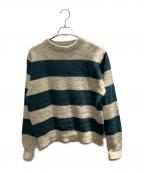 L.L.Beanエルエルビーン）の古着「70s USA製 厚手ニット」｜ベージュ×グリーン