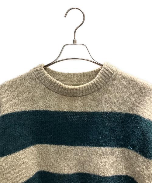 L.L.Bean（エルエルビーン）L.L.Bean (エルエルビーン) 70s USA製 厚手ニット ベージュ×グリーン サイズ:Lの古着・服飾アイテム