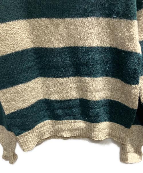 L.L.Bean（エルエルビーン）L.L.Bean (エルエルビーン) 70s USA製 厚手ニット ベージュ×グリーン サイズ:Lの古着・服飾アイテム