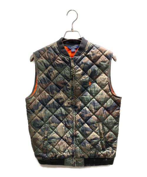 POLO RALPH LAUREN（ポロ・ラルフローレン）POLO RALPH LAUREN (ポロ・ラルフローレン) 中綿ベスト カーキ サイズ:XLの古着・服飾アイテム