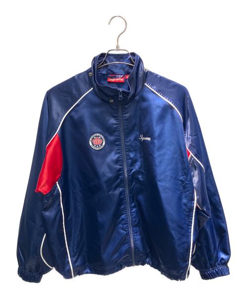 SUPREME（シュプリーム）SUPREME (シュプリーム) 24SS フード欠品 Satin Hooded Track jacket トラックジャケット ネイビー サイズ:Sの古着・服飾アイテム