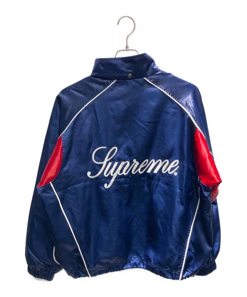 SUPREME（シュプリーム）SUPREME (シュプリーム) 24SS フード欠品 Satin Hooded Track jacket トラックジャケット ネイビー サイズ:Sの古着・服飾アイテム