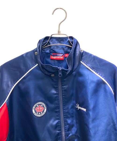 SUPREME（シュプリーム）SUPREME (シュプリーム) 24SS フード欠品 Satin Hooded Track jacket トラックジャケット ネイビー サイズ:Sの古着・服飾アイテム
