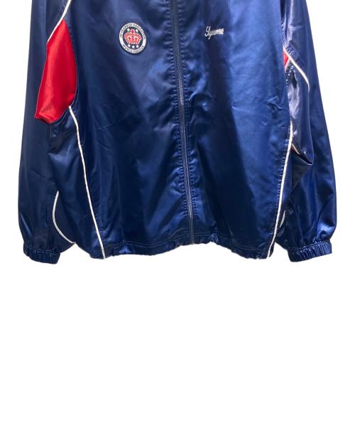 SUPREME（シュプリーム）SUPREME (シュプリーム) 24SS フード欠品 Satin Hooded Track jacket トラックジャケット ネイビー サイズ:Sの古着・服飾アイテム