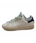 adidas (アディダス) スタンスミス スニーカー ホワイト×ネイビー サイズ:27cm：5000円