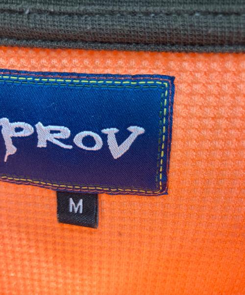 Prov（プルーヴ）Prov (プルーヴ) WAFFLE RAGLAN THERMAL ORANGE/BROWN 長袖カットソー オレンジ サイズ:Mの古着・服飾アイテム