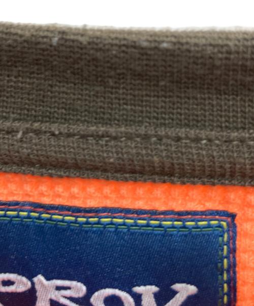 Prov（プルーヴ）Prov (プルーヴ) WAFFLE RAGLAN THERMAL ORANGE/BROWN 長袖カットソー オレンジ サイズ:Mの古着・服飾アイテム