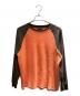 Prov（プルーヴ）の古着「WAFFLE RAGLAN THERMAL ORANGE/BROWN 長袖カットソー」｜オレンジ