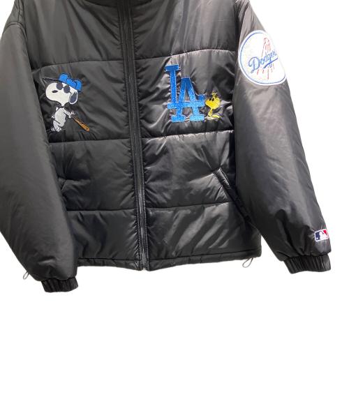 PEANUTS（ピーナッツ）PEANUTS (ピーナッツ) MLB (エムエルビー) 中綿ジャケット ブラック サイズ:Mの古着・服飾アイテム