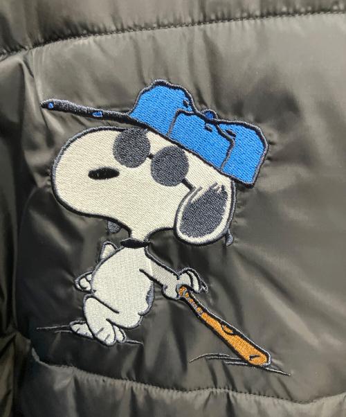 PEANUTS（ピーナッツ）PEANUTS (ピーナッツ) MLB (エムエルビー) 中綿ジャケット ブラック サイズ:Mの古着・服飾アイテム