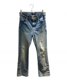AMIRI（アミリ）の古着「ダメージ加工デニムパンツ」｜インディゴ
