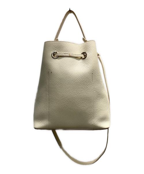 FURLA（フルラ）FURLA (フルラ) コスタンザ 巾着型2WAYショルダーバッグ  2WAYショルダーバッグ アイボリーの古着・服飾アイテム