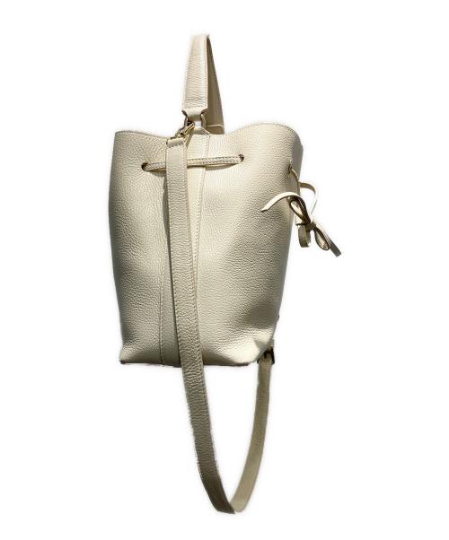 FURLA（フルラ）FURLA (フルラ) コスタンザ 巾着型2WAYショルダーバッグ  2WAYショルダーバッグ アイボリーの古着・服飾アイテム