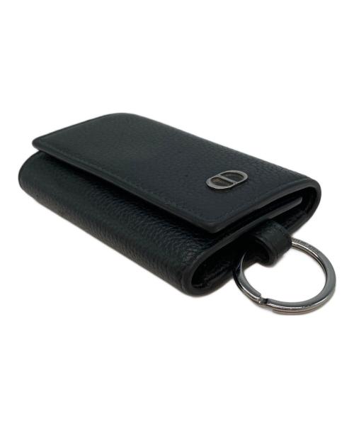 Dior（ディオール）Dior (ディオール) Icon グレインドカーフスキン 10-BO-0293  日本限定モデル キーケース ブラックの古着・服飾アイテム