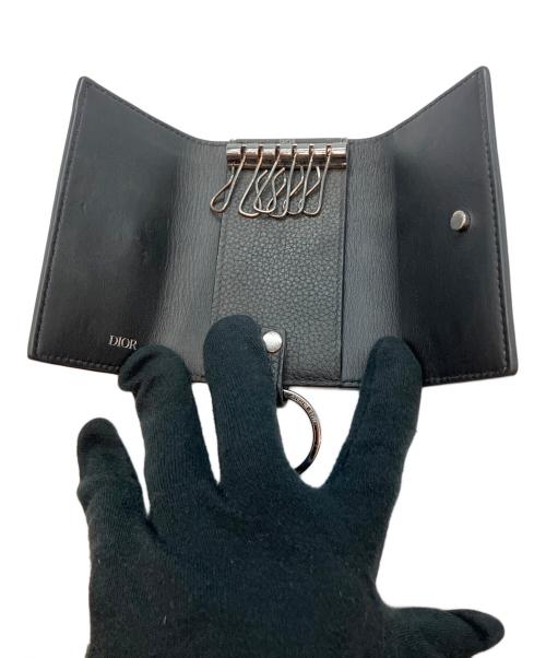 Dior（ディオール）Dior (ディオール) Icon グレインドカーフスキン 10-BO-0293  日本限定モデル キーケース ブラックの古着・服飾アイテム
