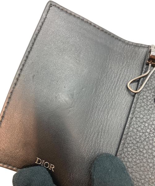 Dior（ディオール）Dior (ディオール) Icon グレインドカーフスキン 10-BO-0293  日本限定モデル キーケース ブラックの古着・服飾アイテム