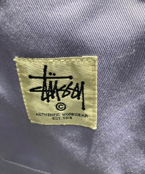 stussy（ステューシー）stussy (ステューシー) Zip Up Work Shirt 長袖シャツ パープル サイズ:Lの古着・服飾アイテム