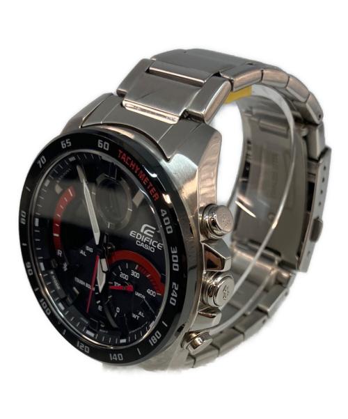 CASIO（カシオ）CASIO (カシオ) タフソーラー SSブレスレット 5582 腕時計 ブラック×レッドの古着・服飾アイテム