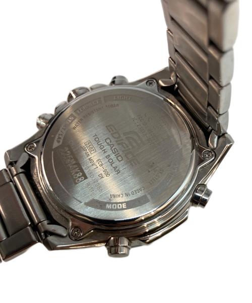 CASIO（カシオ）CASIO (カシオ) タフソーラー SSブレスレット 5582 腕時計 ブラック×レッドの古着・服飾アイテム