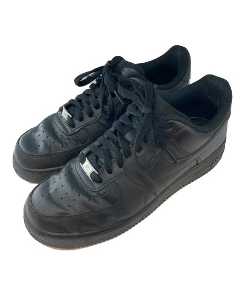 NIKE（ナイキ）NIKE (ナイキ) AIR FORCE1 LOW ローカットスニーカー ブラック サイズ:26cmの古着・服飾アイテム