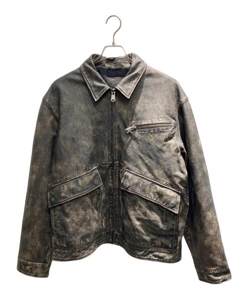 Timberland（ティンバーランド）Timberland (ティンバーランド) シープレザージャケット ブラウン サイズ:XLの古着・服飾アイテム