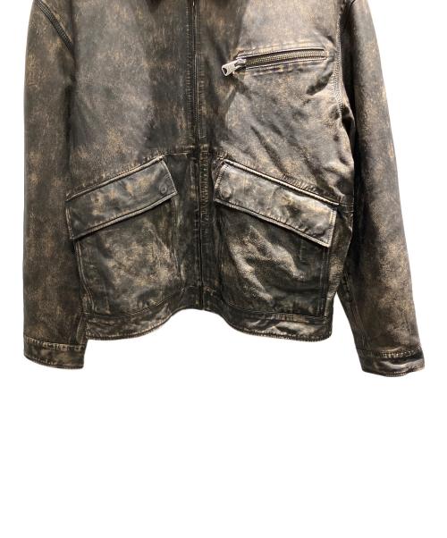 Timberland（ティンバーランド）Timberland (ティンバーランド) シープレザージャケット ブラウン サイズ:XLの古着・服飾アイテム