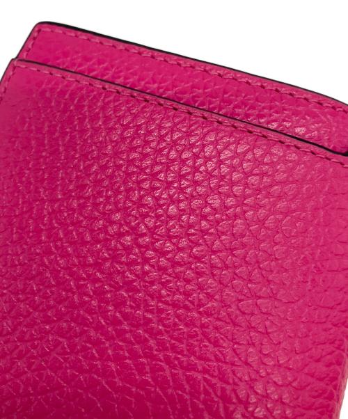 MICHAEL KORS（マイケルコース）MICHAEL KORS (マイケルコース) COOPER スナップ カードケース ダブル フォリオ ウォレット 2つ折り財布 ショッキングピンクの古着・服飾アイテム