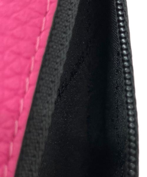 MICHAEL KORS（マイケルコース）MICHAEL KORS (マイケルコース) COOPER スナップ カードケース ダブル フォリオ ウォレット 2つ折り財布 ショッキングピンクの古着・服飾アイテム