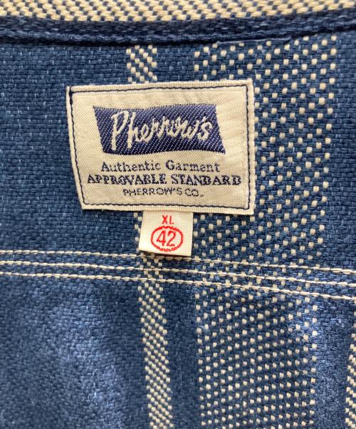 Pherrow's（フェローズ）Pherrow's (フェローズ) 720WS 長袖シャツ ブルー サイズ:42の古着・服飾アイテム