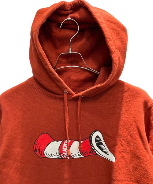 SUPREME（シュプリーム）SUPREME (シュプリーム) Cat in the Hat Hooded 2018FW プルオーバーパーカー レッド サイズ:Sの古着・服飾アイテム