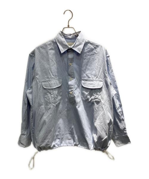 EVISTUB（エヴィスタブ）EVISTUB (エヴィスタブ) ストライプ プルオーバー 長袖シャツ スカイブルー サイズ:Sの古着・服飾アイテム
