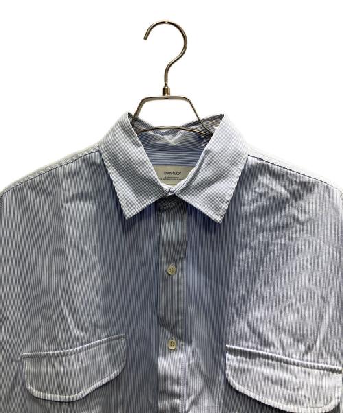 EVISTUB（エヴィスタブ）EVISTUB (エヴィスタブ) ストライプ プルオーバー 長袖シャツ スカイブルー サイズ:Sの古着・服飾アイテム