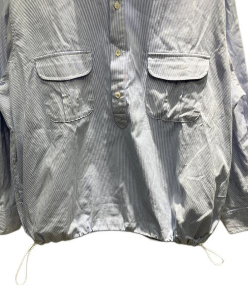 EVISTUB（エヴィスタブ）EVISTUB (エヴィスタブ) ストライプ プルオーバー 長袖シャツ スカイブルー サイズ:Sの古着・服飾アイテム