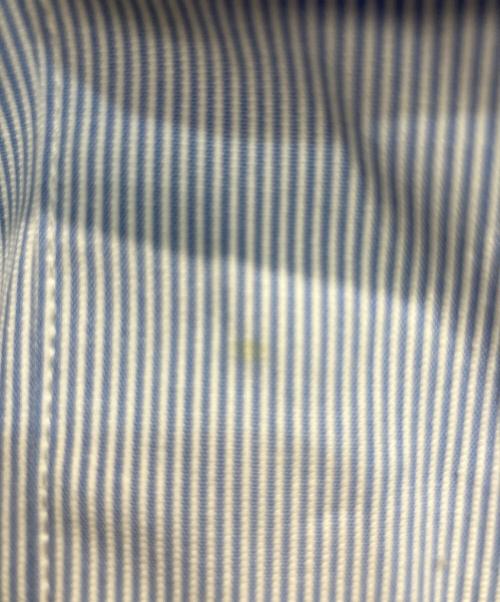 EVISTUB（エヴィスタブ）EVISTUB (エヴィスタブ) ストライプ プルオーバー 長袖シャツ スカイブルー サイズ:Sの古着・服飾アイテム
