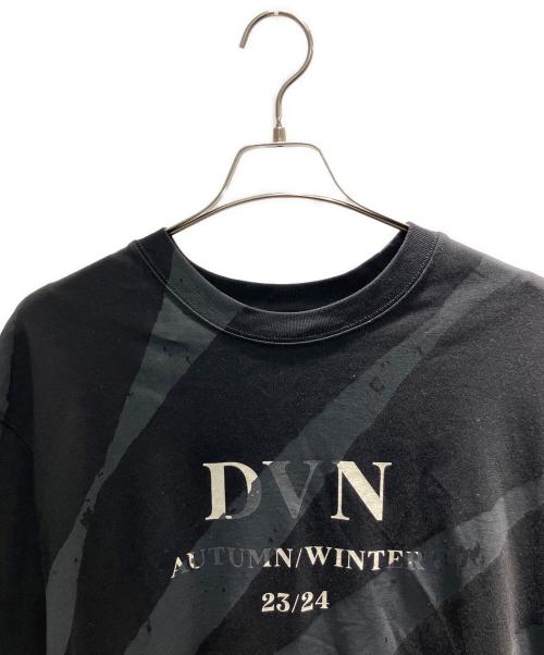 DRIES VAN NOTEN（ドリスヴァンノッテン）DRIES VAN NOTEN (ドリスヴァンノッテン) 半袖カットソー ブラック×グレー サイズ:Lの古着・服飾アイテム