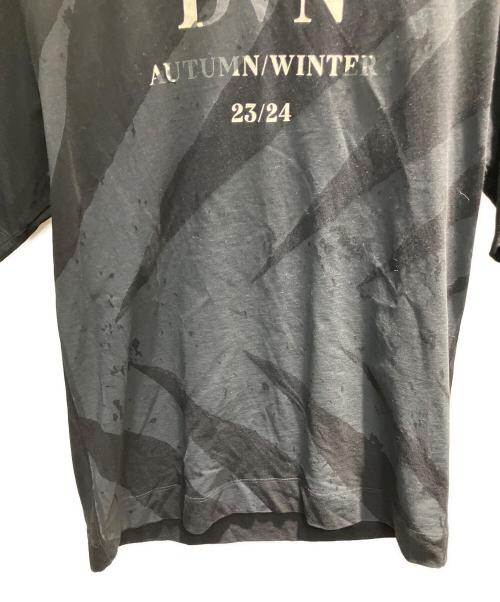 DRIES VAN NOTEN（ドリスヴァンノッテン）DRIES VAN NOTEN (ドリスヴァンノッテン) 半袖カットソー ブラック×グレー サイズ:Lの古着・服飾アイテム