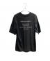 DRIES VAN NOTEN (ドリスヴァンノッテン) 半袖カットソー ブラック×グレー サイズ:L：9000円